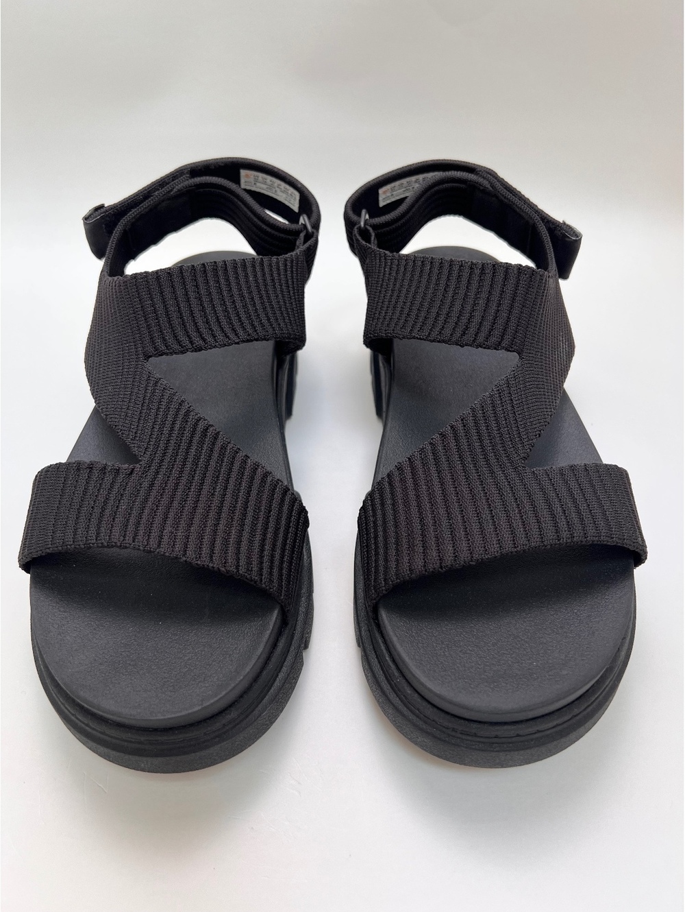 TIMBERLAND Grayfield Backstrap Sandal Black Knit Women's Size 9.5 NEW